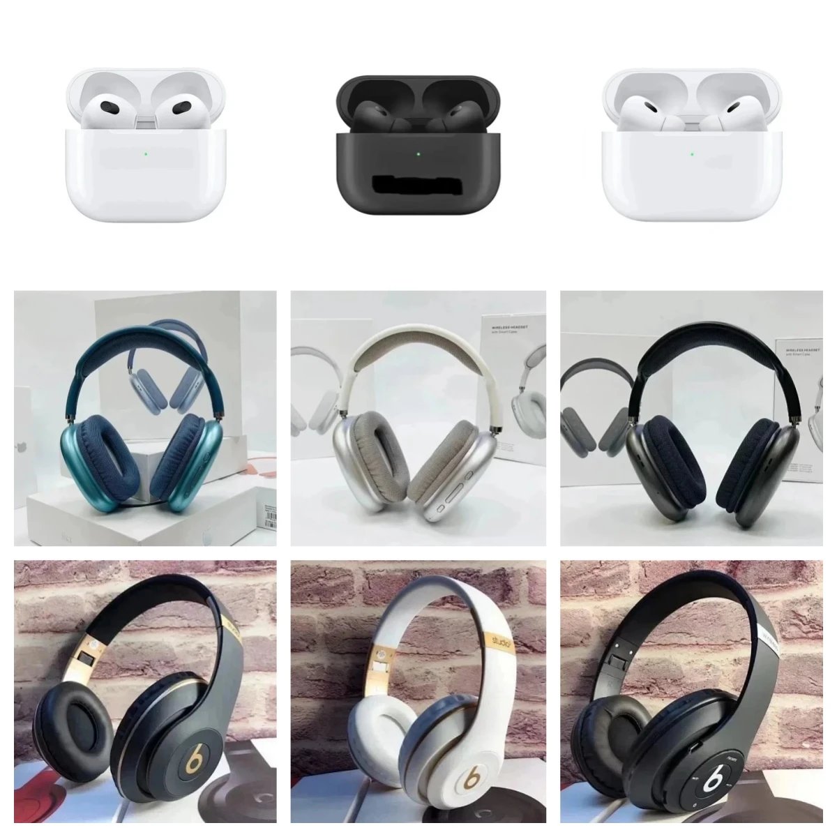 Design Wireless Headphones and Earbuds Tech Accessories Multicolor
