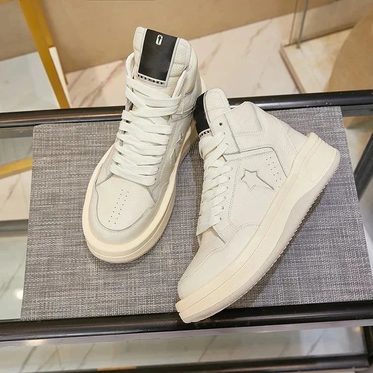 Design High Top Sneakers Casual Shoes White