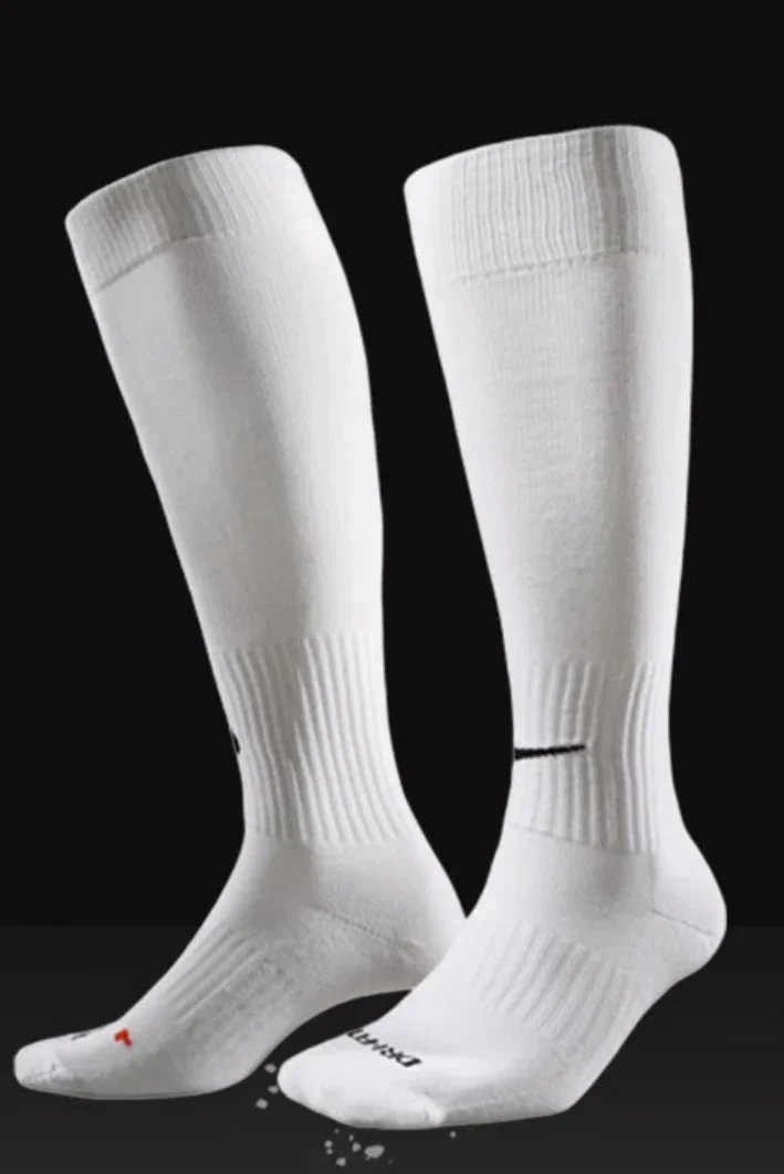 White Knee-High Athletic Socks