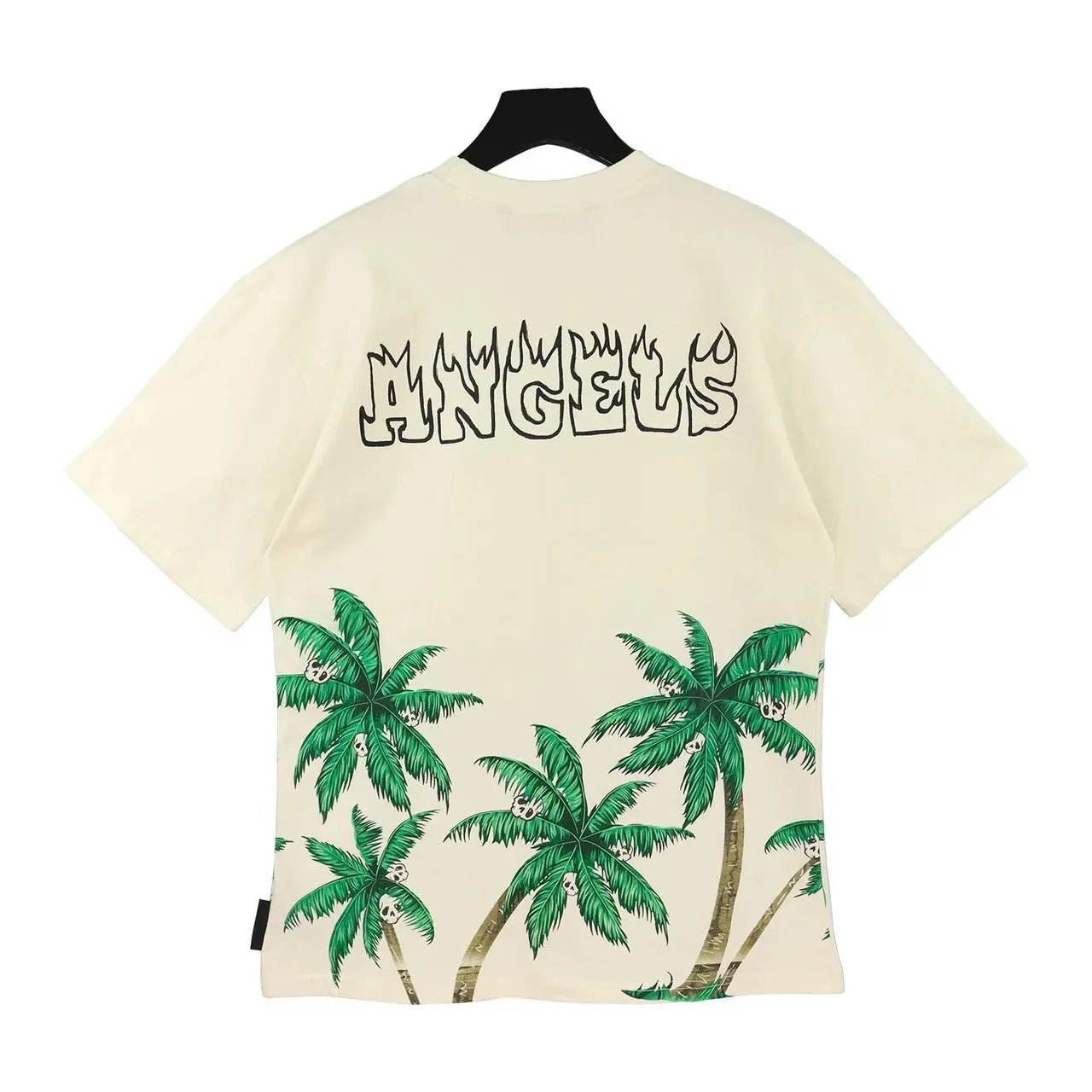 Palm Angels Palm Tree Graphic T-Shirt - Cream