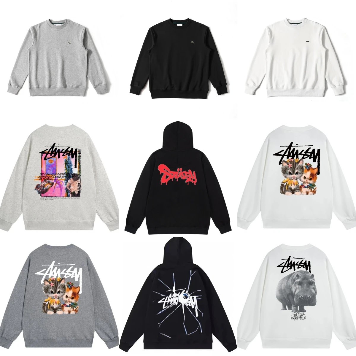 Stussy Graphic Hoodie Collection - Multicolor