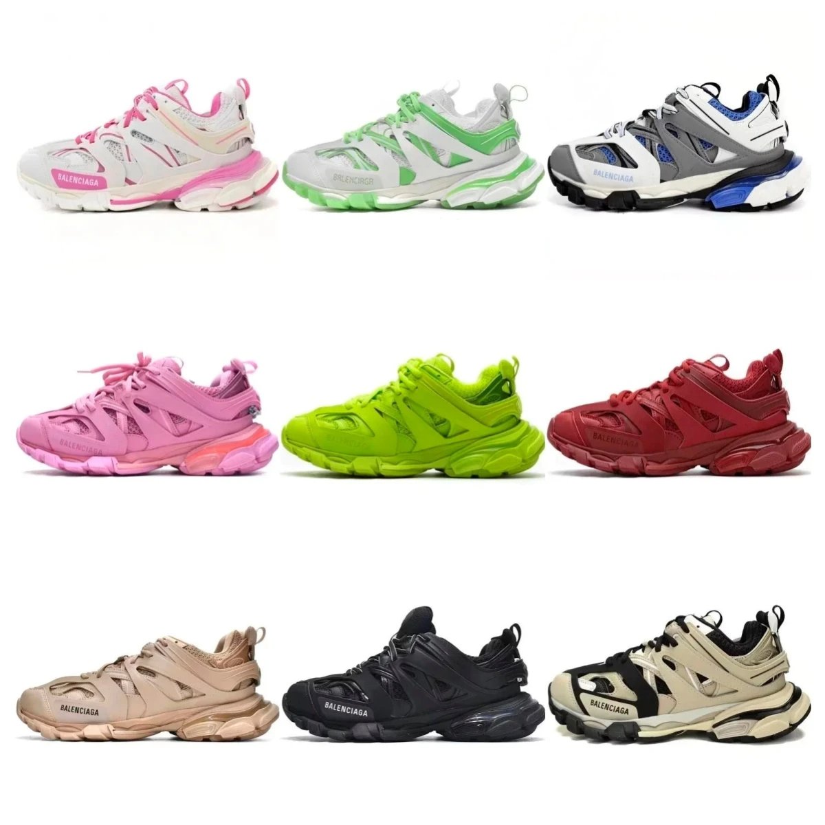 Balenciaga Track Sneaker Collection - Multicolor