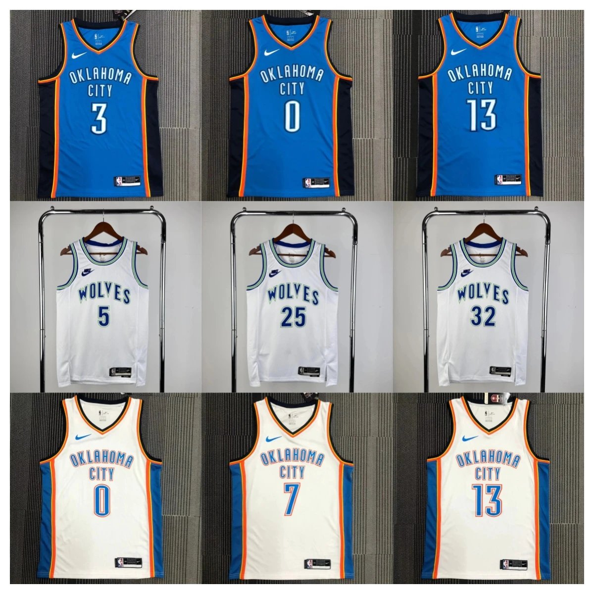 NBA Basketball Jersey Collection - Blue and White